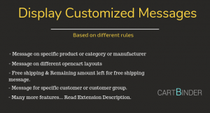 Display Customized Messages Opencart Extensions