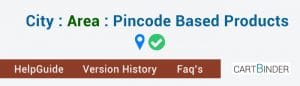 City area pincode based products opencart