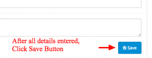 Click save to save the customized order created