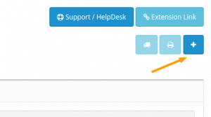 Create new custom order button