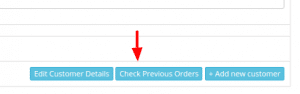 Previous orders for the customer