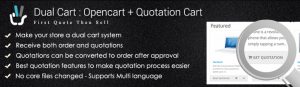 Dual cart : Shopping Cart Plus Quotation Cart