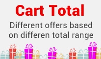 Cart total : different range different offer