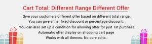 cart total : different range different offer opencart extension