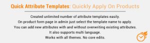 Quick Attribute Templates For Opencart Admin