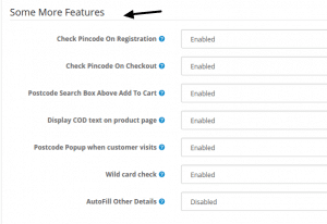Pincode features