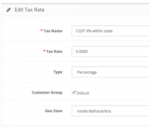 CGST within state 9 percent