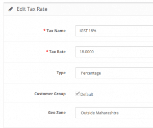 IGST outside state 18percent