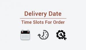 Delivery date time slots for opencart order